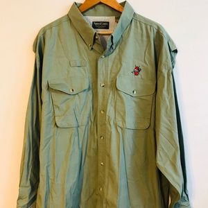 Natural Limits Shirt Sage Green Lion Big Cats Wild